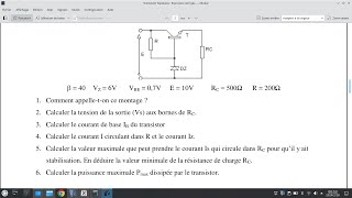 EP25 Exercice dapplication Stabilisation par diode zener et transistor [upl. by Ayotnom410]