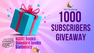 Give Away  1000 Subscribers Special  Thank you Everyone [upl. by Malinin]