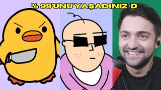 HAYAT KONULU EN KOMİK ANİMASYONLAR  MojiKolaj [upl. by Aleirbag]