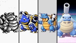 Evolution of Blastoise in Pokemon Games 19962019 [upl. by Anirrehs]