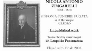 Zingarelli Nicola Antonio  Sinfonia funebre fugata II allegro [upl. by Odnesor]