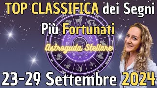 Scopri Chi Sarà il Segno Zodiacale più Fortunato dal 23 al 29 Settembre Solo su Astroguida stellare [upl. by Delwin]