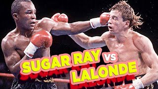 Sugar Ray Leonard vs Donny LaLonde  INSANE KO  Classic Boxing  1988 Full Fight Breakdown [upl. by Denver128]