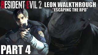 Resident Evil 2 Remake Leon A Walkthrough Part 4 quotEscaping The RPDquot  CenterStrain01 [upl. by Eerrehc740]