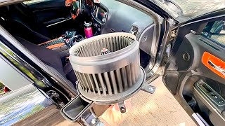 Dodge charger blower motor replacement ￼ [upl. by Aronaele670]