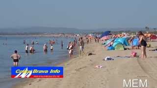 1 Minute Empuriabrava Fruehmorgens am Strand [upl. by Ayotel]