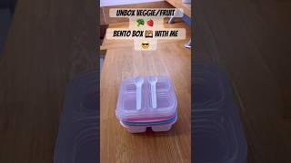 Unbox bento box with me ASMR bento bentobox fruitbox [upl. by Ojeillib109]