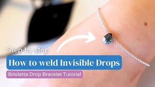 27 How To Weld Invisible Connection Briolette Drop Bracelet  Free Permanent Jewelry Training [upl. by Airasor]