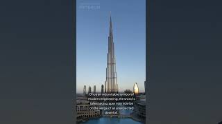 UNusual Crack Shows its Durability burjkhalifa [upl. by Htidirrem]