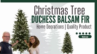 Home Decorators Collection Grand Duchess Balsam Fir Christmas Tree and a Metal Tree Collar [upl. by Notgnihsaw34]