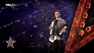 Românii au talent 2023  Andrei Șerban interpretare de senzație la acordeon [upl. by Sad]