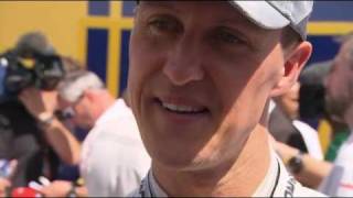 Michael Schumacher interview after the race  British GP 2010 [upl. by Jamila936]