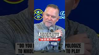 Coach Malone had jokes for Jokić playing a lot of minutes 😂 [upl. by Ofella]