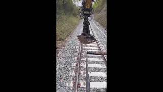 Routine maintenance of railroad track [upl. by Psyche]