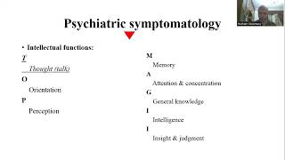 Psychiatric symptomatology  Part 4 of 6 Intellectual functions TOP  Prof Hesham Sheshtawy [upl. by Pace]