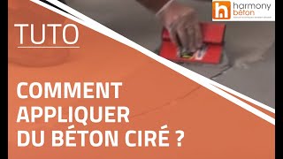 Comment bien appliquer du béton ciré de A à Z  2013 [upl. by Aerdnael]