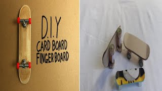 DIY CARDBOARD FINGERBOARD TUTORIAL [upl. by Isbel]