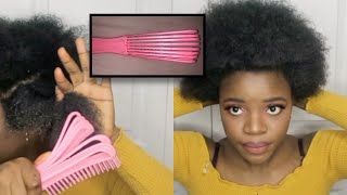 TRYING OUT THE NEW DETANGLING COMB TIPS ON HOW TO USE IT [upl. by Ised]