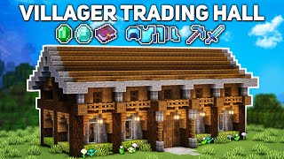 Minecraft Villager Trading Hall Tutorial how to build [upl. by Durarte]