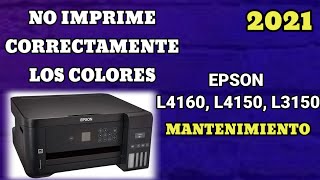 Impresora Epson L4160 no imprime correctamente  Como reparar impresor Epson L4160 L4150 [upl. by Lazaruk]