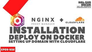 Install NGINX Proxy Manager in OpenMediaVault and Docker and add Domain with Cloudflare [upl. by Dru]