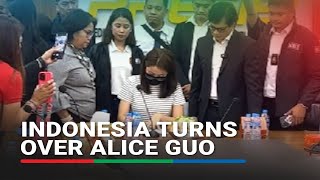 Indonesia turns over Alice Guo to Philippine authorities  ABSCBN News [upl. by Sivlek]