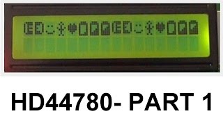 Character LCD controller HD44780 in detailPART1 [upl. by Arick765]