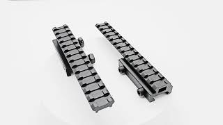 14 slots Extension Low Profile picatinny Rail 20mm to 20mm 2020 05 inch 1 inch riser mount [upl. by Chace]