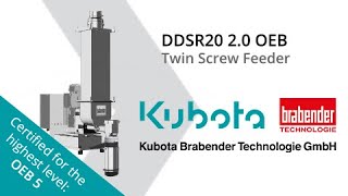 Kubota Brabender Technologie Certified OEB Feeding Technology pharmaceutical and chemical industry [upl. by Berkley]