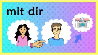 Deutsch A2  B1  B2 quotmitquot  Dativ  German lesson  sentences using quotwithquot  dative case [upl. by Rosalyn]