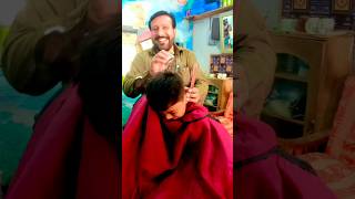 Kids get a haircut funny hair style  funny hair cutting ✂️ style funny video viralvideo [upl. by Ntsuj]