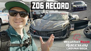 C8 Corvette Z06 Gets Record Lap at Laguna Seca Lap Breakdown vs GT500 amp C7 ZR1 [upl. by Ynohtnacram588]