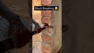 Block breaking construction  my first video construction blockbreaking [upl. by Anirroc]