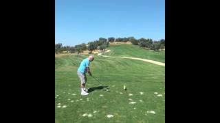 Tee Shot at Par 3 12th at Silves Golf Club Portugal [upl. by Seravat350]