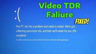 How To Fix Video TDR Faliure  atikmpagsys in Windows 11 [upl. by Neelak]