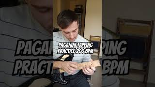 Paganini Tapping practice 200 BPM❗paganini paganinicaprice guitarshred tapping guitarsolo [upl. by Lot]