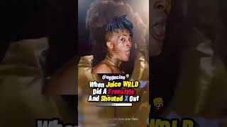 WHEN JUICE WRLD DID A FREESTYLE AND SHOUTED OUT X [upl. by Skilken944]