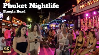 4K 🇹🇭 Bangla Road  Phuket Nightlife  Patong Beach  Walking Street  Tourist Place  4K UHD [upl. by Ennaimaj]