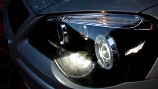 VW Polo Sportline 9N3 Farol Junyan Projetor Xenon 4300k [upl. by Evars]