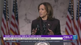 Donald Trump wins second term in White House Kamala Harris addresses supporters in concession speec [upl. by Ettenot602]