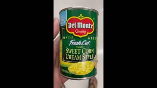 Del Monte Fresh Cut Corn Cream Style Golden Sweet corn [upl. by Lavella]