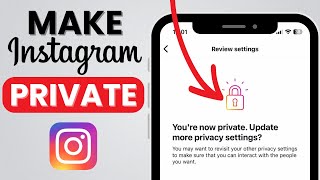 How To Make Your Instagram Account Private iPhone amp Android [upl. by Demahom]