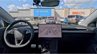 Tesla FSD Supervised v1254Deerbrook Mall amp Sam’s Club in Humble TX raw 1x wcommentary 4K HD [upl. by Gaither286]