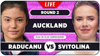 RADUCANU vs SVITOLINA • Auckland Classic 2024 • LIVE Tennis PlaybyPlay Stream [upl. by Annas248]