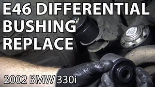 BMW E46 Subframe Bushing Replacement DIY [upl. by Aeiram754]