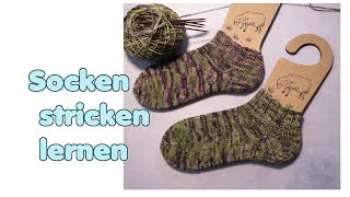 Socken stricken leicht gemacht TEIL 2  Käppchenferse verstärkt Maschenabnahme Zwickel [upl. by Drandell422]