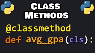 Learn Python CLASS METHODS in 6 minutes 🏫 [upl. by Desiree]