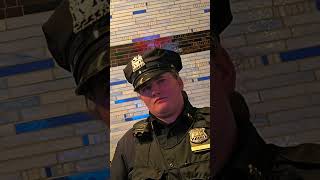 ASKING A NEW YORK CITY POLICE OFFICER IF ITS LEGAL TO RECORD INSIDE A NEW YORK POLICE STATION 🚔 [upl. by Esorbma223]