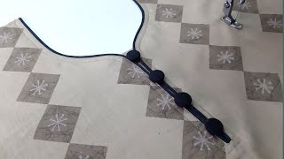 Creative Piping Neck Design cutting and stitching [upl. by Nunes]