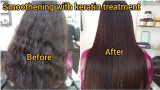 kera fine Keratin treatment  Hair smoothening with keratin treatment hairhairfalltreatment video [upl. by Lrem]